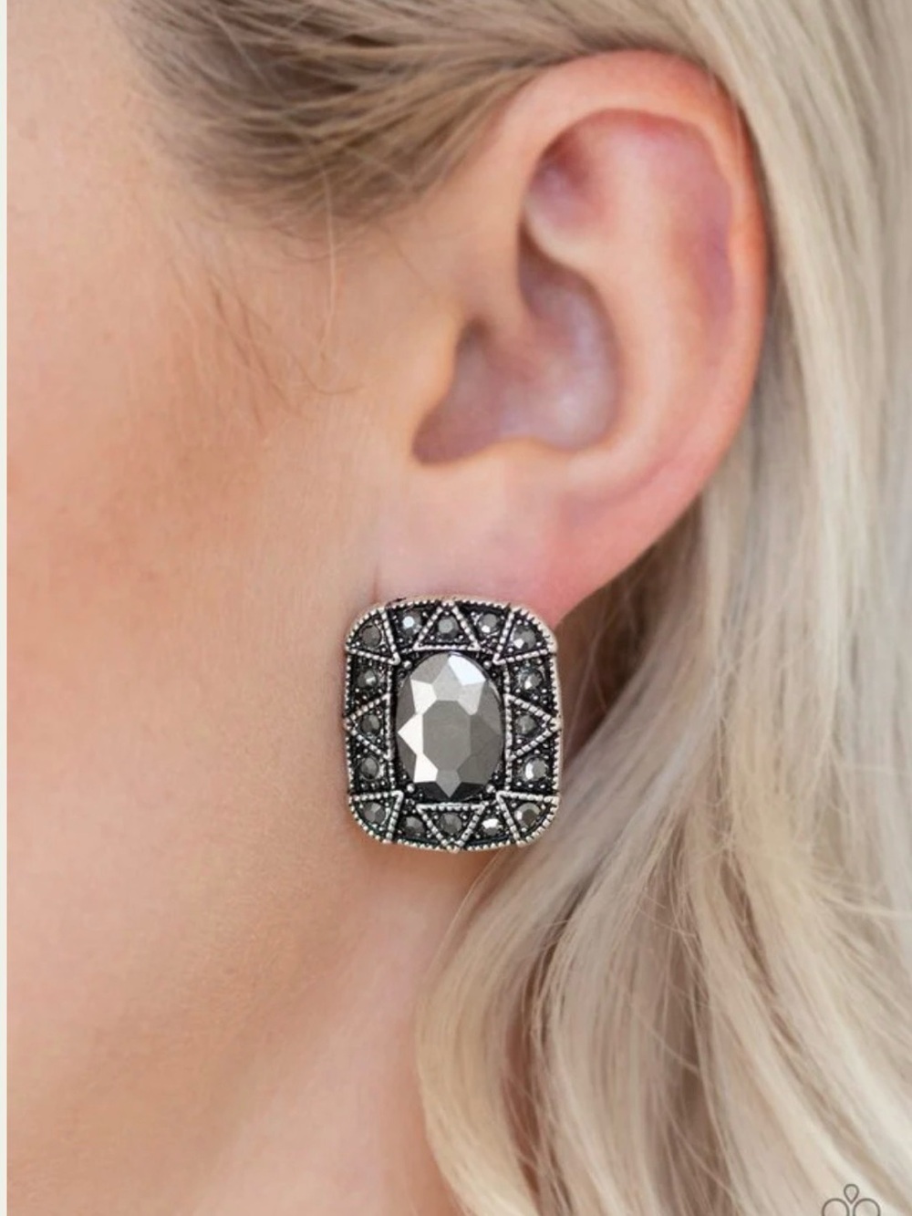 Paparazzi Earring ~ Young Money - Silver